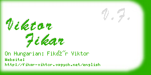 viktor fikar business card